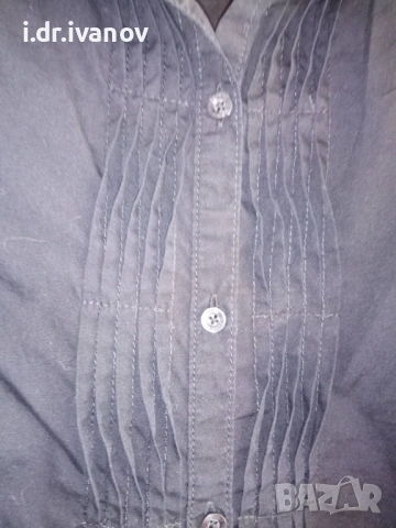 Esprit дълга черна риза, снимка 3 - Ризи - 54003655