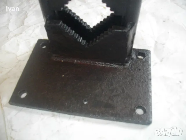 Българско СОЦ НРБ ТРЪБНО МЕНГЕМЕ до 2 цола Със стойка Масивно 6,2кг ОТЛИЧНО състояние Захват 75мм, снимка 6 - Менгемета - 47365187