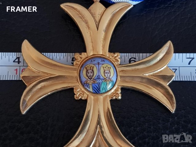 Рядък сребърен Гръцки орден медал 17 века Константин и Елена, снимка 11 - Антикварни и старинни предмети - 31459021