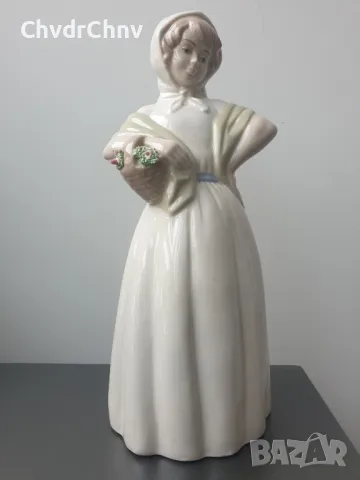 MIRMASU Valencia статуетка 29см/2бр голяма МИРМАСУ Валенсия испанска порцеланова фигура на цветарка, снимка 7 - Статуетки - 47142385