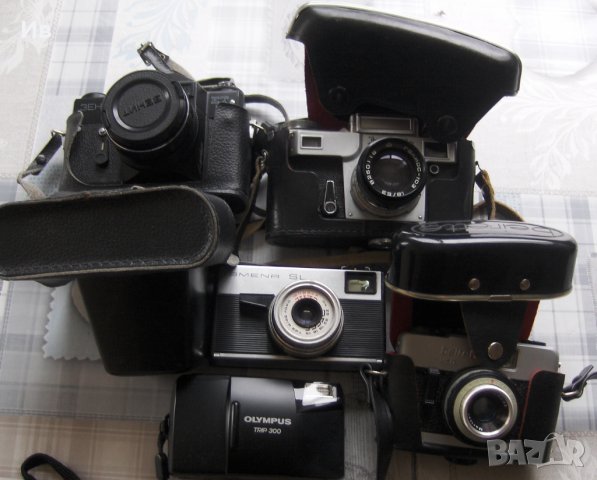 Продавам стари, лентови фотоапарати - ЗЕНИТ ЕТ; Киев; Смена; Бейрета; Олимпус; Любител универсал