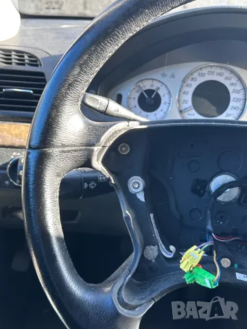 Оригинален кожен волан за Мерцедес Е класа W211 Facelift 2007 фейслифт волан , снимка 4 - Части - 49586133
