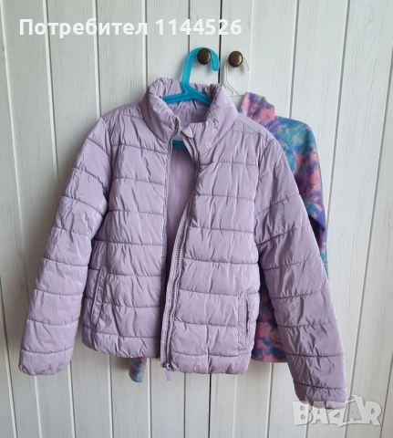 Лилаво яке и полар за момиче 9-10г./140см., снимка 5 - Детски якета и елеци - 51638835