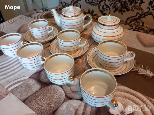 Руски порцеланов сервиз , снимка 11 - Сервизи - 49549973