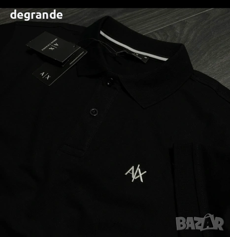 ♣️Мъжка Тениска Armani налична в БЯЛО и ЧЕРНО, снимка 3 - Тениски - 54056474