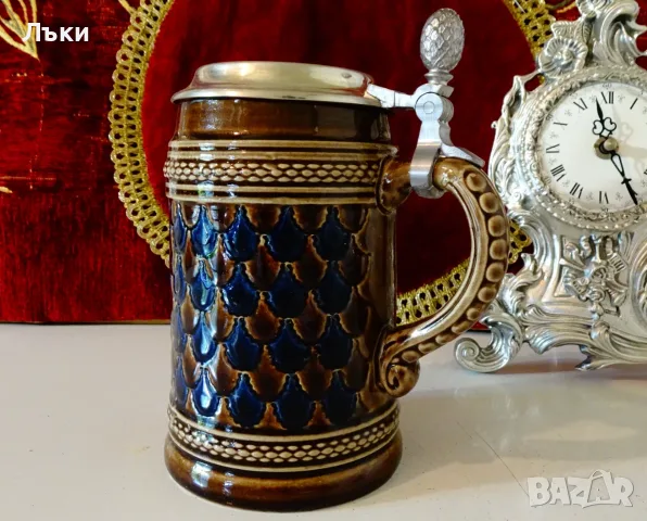 Халба с капак Marzi & Remy,W.Germany. , снимка 2 - Антикварни и старинни предмети - 56313950