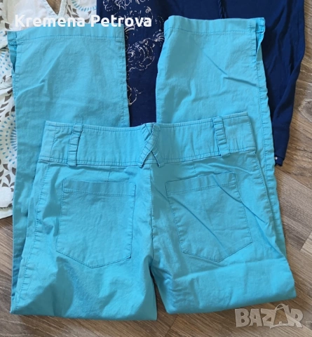 Доставка до СПИДИ АВТОМАТ 2,14€- Летен лот панталон и 2 потника, М размер и други, снимка 2 - Комплекти - 53992916