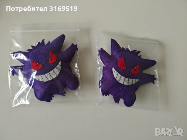 Ръчно ушит покемон Pokemon Gengar
