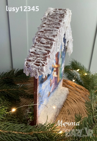 🌺Настолна къщичка-В очакване на Рождество!, снимка 5 - Декорация за дома - 52529409