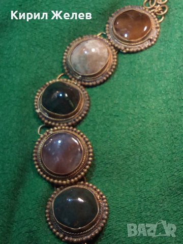 СТАРИННА ОСМАНСКА СКЪПОЦЕННА САЧАНЕНА ГРИВНА ИКРУСТИРАНА с НЕФРИТ и МАЛАХИТ РЪЧНА МАЙСТОРСКА 27271, снимка 17 - Антикварни и старинни предмети - 34972908