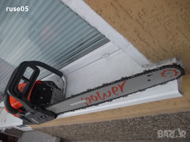 Трион "DAEWOO - DCS6222" верижен бензинов работещ, снимка 9 - Други инструменти - 49863216