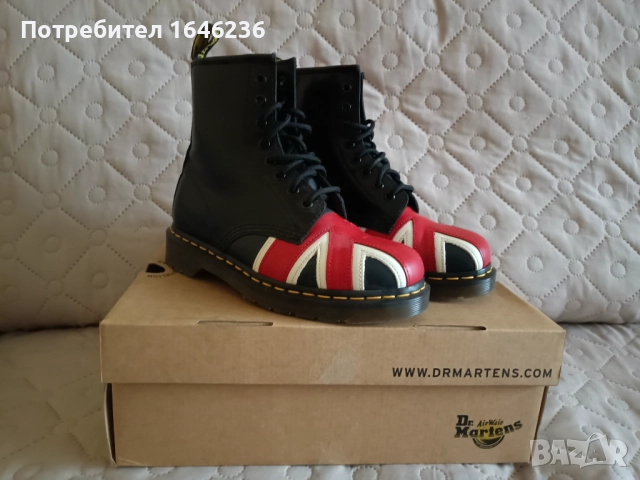 Боти Dr. Martens The Union Jack 8 eye boot, снимка 9 - Дамски боти - 51878507