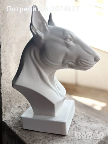 Bull Terrier Bust / Бултириер бюст, снимка 4 - Декорация за дома - 53368940