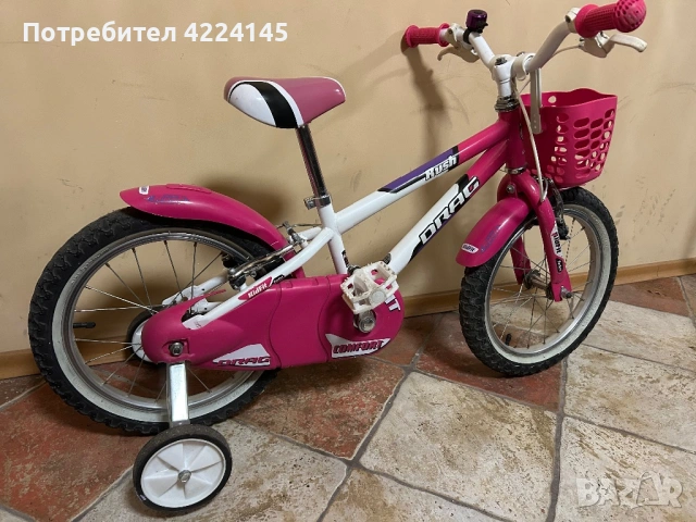 Продавам детско колело Drag Rush 16 цола, снимка 4 - Велосипеди - 54312040