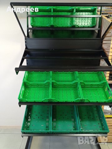 Стелаж за плодове и зеленчуци L=1,25м, снимка 5 - Стелажи и щандове - 36747377