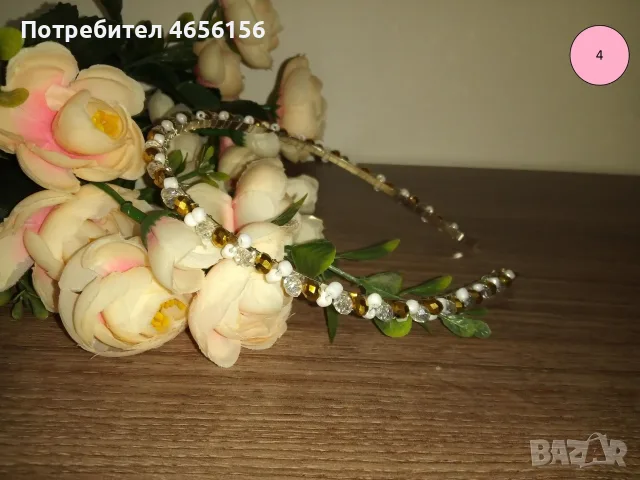 Диадеми с перли и кристали 4 €, снимка 4 - Аксесоари за коса - 56543709