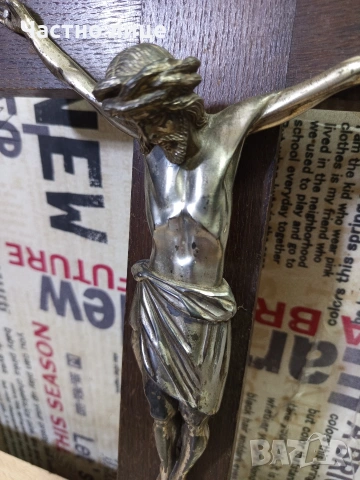 Разпятие/Кръст за стена, снимка 8 - Антикварни и старинни предмети - 54182641