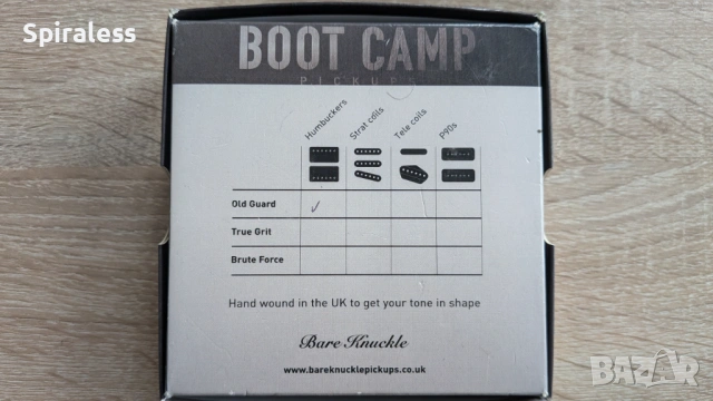 Bare Knuckle Boot Camp True Grit Alnico V Bridge  - адаптер за китара, снимка 5 - Китари - 53315479