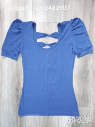 Дамска блуза с ефектен гръб, снимка 2 - Тениски - 42335683