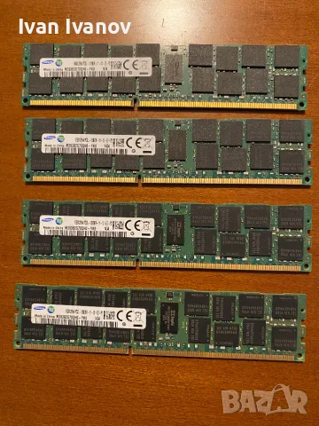  Кит 64GB (4x16GB) DDR3L 1600MHz ECC REG Сървърна RAM памет Samsung