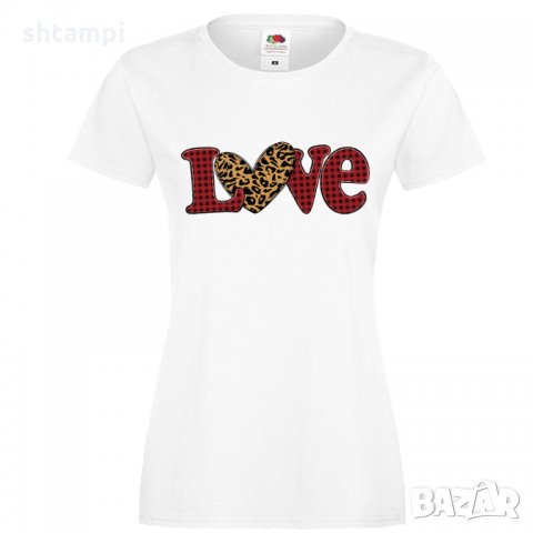 Дамска тениска Love Gnome Valentine's 9, снимка 4 - Тениски - 35552031