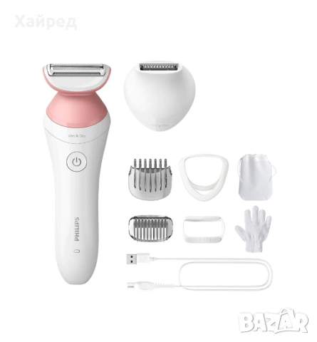 Нов Lady Shaver Series 6000 Безжична самобръсначка с употреба на мокро и сухо