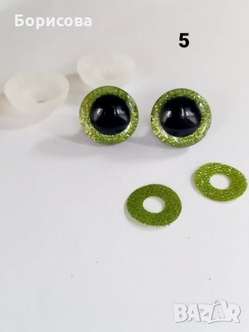 Очички за амигуруми,  безопасни очи за плетени игпачки, снимка 6 - Други - 34483001
