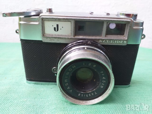 Yashica J 35mm Film Camera Yashinon 1:2.8 f4.5 Lens, снимка 5 - Фотоапарати - 30376354