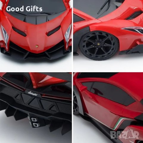 Ламборгини кола с дистанционно, движение във всички посоки и ЛЕД светлини, снимка 3 - Коли, камиони, мотори, писти - 39208102