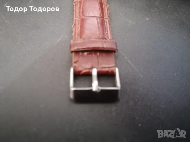 Стар Quartz часовник с кожена каишка., снимка 4 - Антикварни и старинни предмети - 50234418