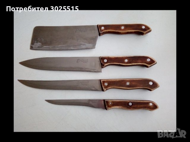Комплект кухненски ножове и сатър Използвани 