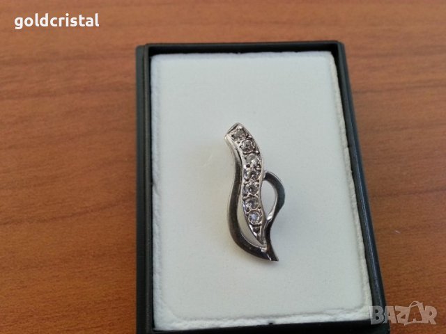 Сребърна висулка медальон с циркони, снимка 4 - Антикварни и старинни предмети - 42770920