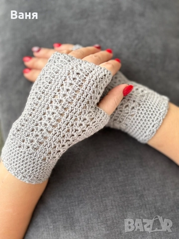 Памучни дамски ръкавици, снимка 5 - Ръкавици - 43102794