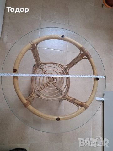 Закален стъклен плот за маса 650мм/8мм, снимка 5 - Маси - 53935790