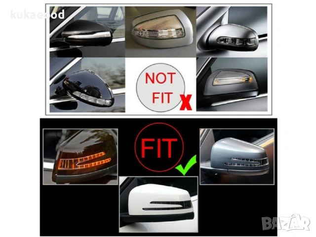 Мигач в огледало за Mercedes C-Class W204, снимка 5 - Части - 54201905