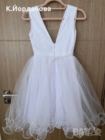 Сватбена къса рокля НОВА, снимка 2 - Сватбени рокли - 48614437