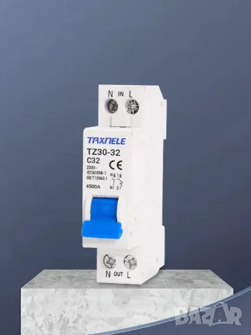 Мини автоматичен прекъсвач TZ30-32 1P+N, снимка 5 - Друга електроника - 49909830