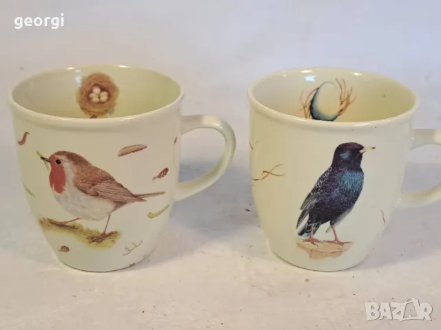 две порцеланови чаши за чай с птици 22/2