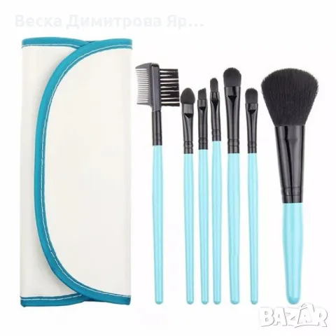 Сладък мини комплект от 7 четки за грим в чантичка HZS79, снимка 8 - Козметика за лице - 47729520