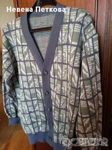 Мъжка трикотажна жилетка - нова, снимка 3 - Блузи - 53943270