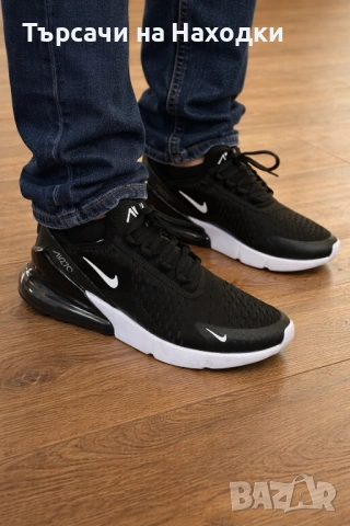 €160 Мъжки маратонки Nike Air Max 270 Black Gym Running кецове за бягане черни EU 45 / US 11.5 , снимка 5 - Маратонки - 52176144