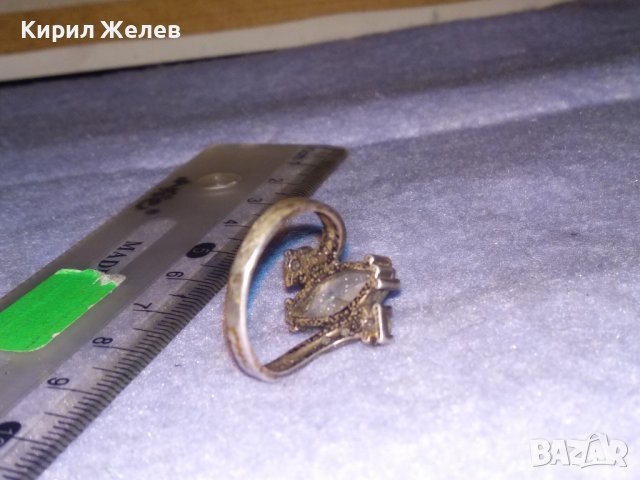 СКЪПОЦЕНЕН РЕТРО АРТ ПРЪСТЕН СРЕБРО 925 с ЮВЕЛИРНО ФАСЕТИРАНИ БЛЕСТЯЩИ ЦИРКОНИ 36128, снимка 11 - Пръстени - 39535623