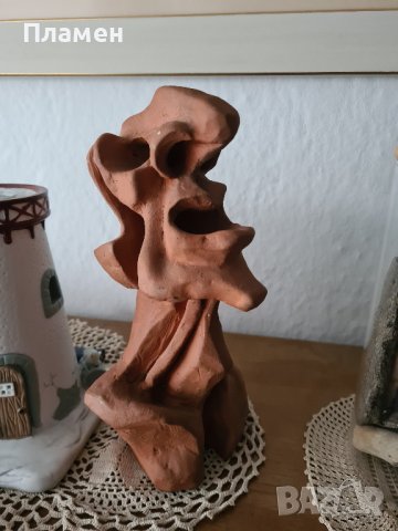 Скулптура 77 г теракота керамика, снимка 1