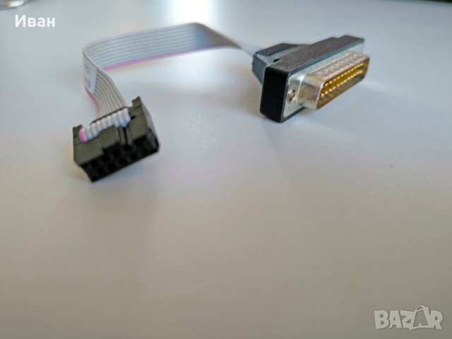 Кабел Parallel LPT мъжки с IDC Socket за връзка към дънната платка., снимка 5 - Кабели и адаптери - 44198134
