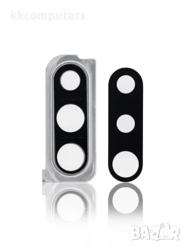 Рамка + Стъкло камера за Samsung A30S (A307) /Сребърен/ Баркод : 115124