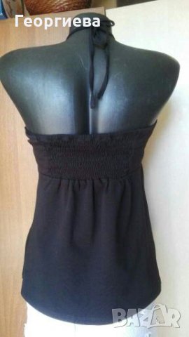 Нов черен потник с гол гръб🍀❤ 42-44р-р🍀❤ арт.478, снимка 3 - Потници - 29244050