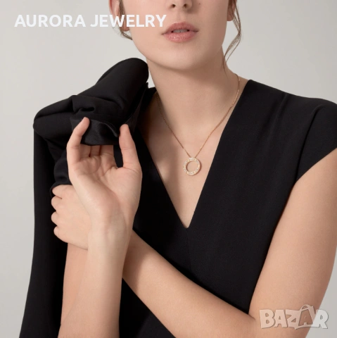 CARTIER Love Gold Large Paved Diamonds Pendant Дамскo Колие, снимка 13 - Колиета, медальони, синджири - 53007437