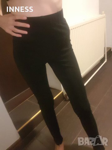 Ново. Черен панталон с висока талия H&M, снимка 6 - Панталони - 30085805