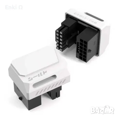 EZDIY-FAB 12VHPWR 180° Градусов Адаптер (STD) - Бял