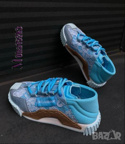 дамски маратонки от естествен велур Dolce&Gabbana 